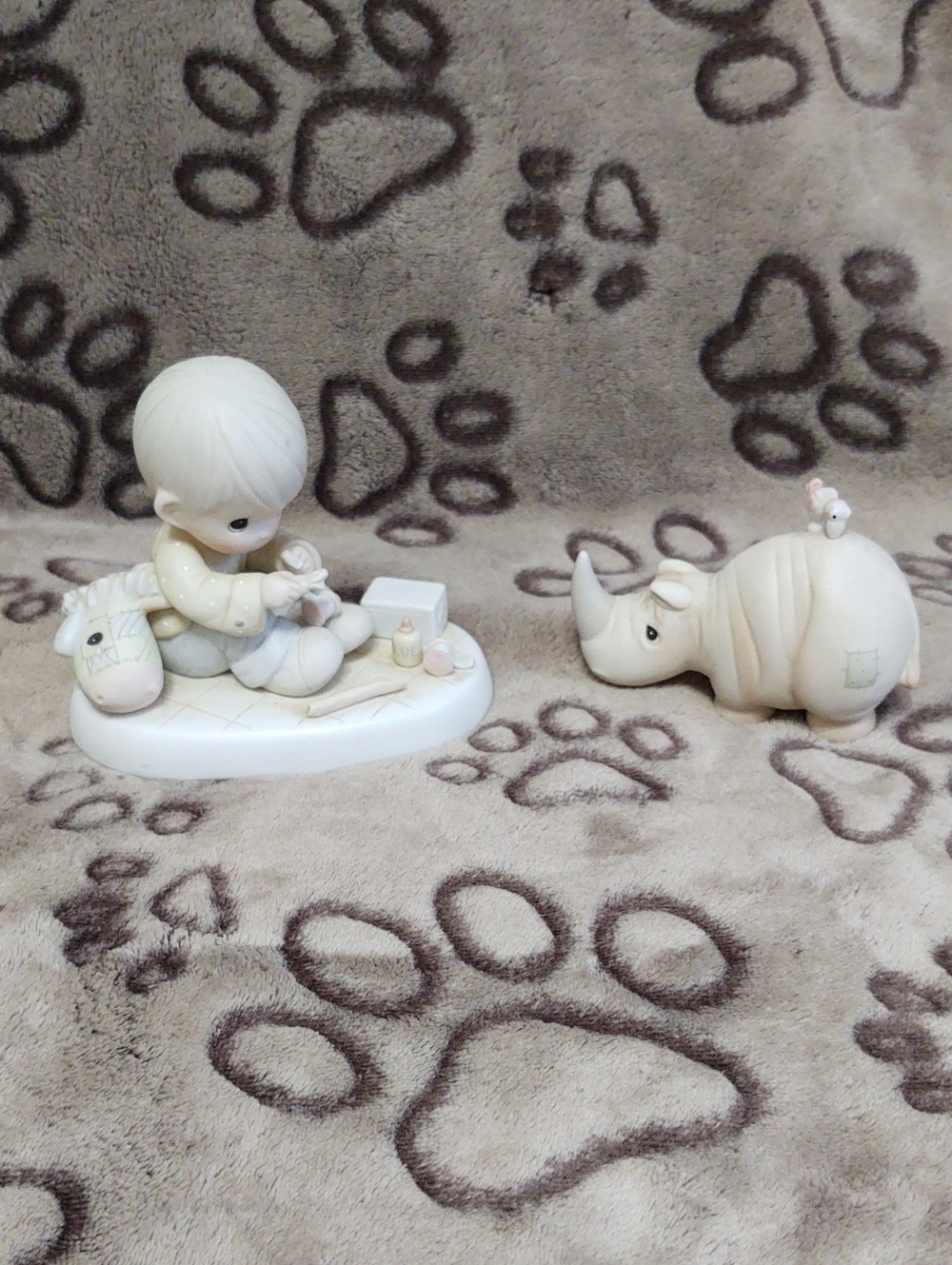 2 Precious Moments "Love Is The Glue That Mends" and "Friends To The End".